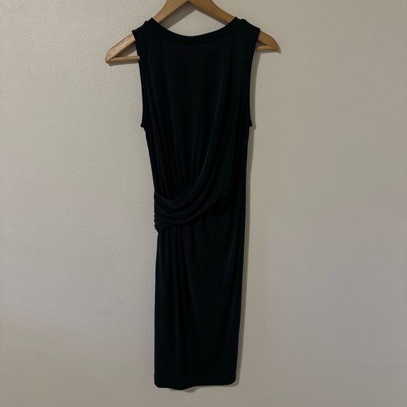 Allison Joy Lexi Knot Stretch Modal Jersey Sleeveless Mini Dress Black LBD-XS - Picture 3 of 9